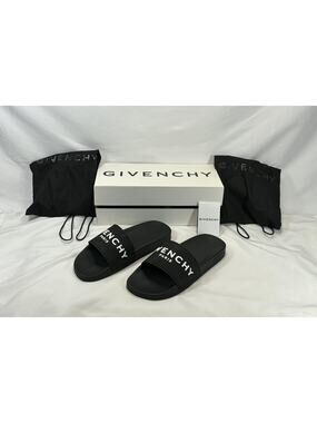 Givenchy Label Slide flat mules in rubber M SZ 11 EU 44 SPB JA-362299